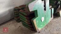 7 JOHN DEERE 50KG FRONT TRACTOR WEIGHTS - 2