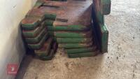 7 JOHN DEERE 50KG FRONT TRACTOR WEIGHTS - 9