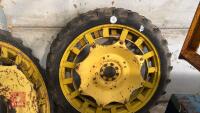 2 JOHN DEERE ROW CROP WHEELS