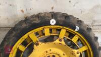 2 JOHN DEERE ROW CROP WHEELS - 2