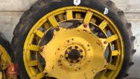 2 JOHN DEERE ROW CROP WHEELS - 3