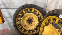 2 JOHN DEERE ROW CROP WHEELS - 9