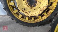 2 JOHN DEERE ROW CROP WHEELS - 12