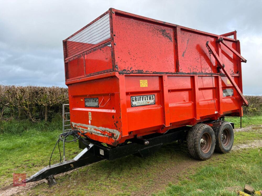 1993 GRIFFITHS GH8-80 8T SILAGE TRAILER