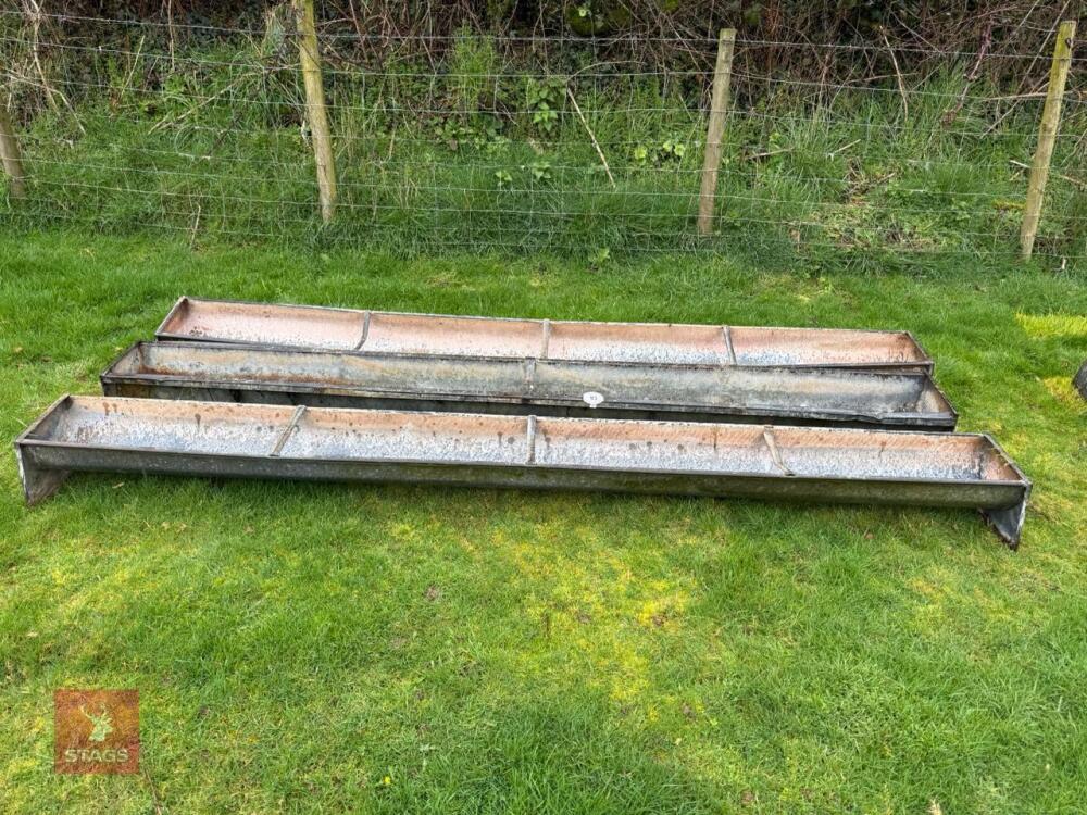 3 X 9' GROUND FEED TROUGHS