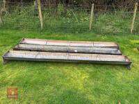 3 X 9' GROUND FEED TROUGHS