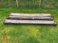 3 X 9' GROUND FEED TROUGHS - 3