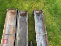 3 X 9' GROUND FEED TROUGHS - 12