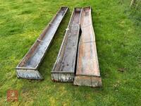 3 X 9' GROUND FEED TROUGHS - 14