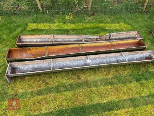 3 X 9' GROUND FEED TROUGHS