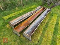 3 X 9' GROUND FEED TROUGHS - 2