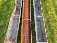 3 X 9' GROUND FEED TROUGHS - 5