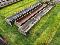 3 X 9' GROUND FEED TROUGHS - 9
