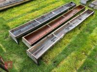 3 X 9' GROUND FEED TROUGHS - 10
