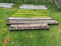 3 GROUND FEED TROUGHS - 2