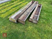 3 GROUND FEED TROUGHS - 5