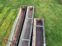 3 GROUND FEED TROUGHS - 8