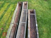 3 GROUND FEED TROUGHS - 9