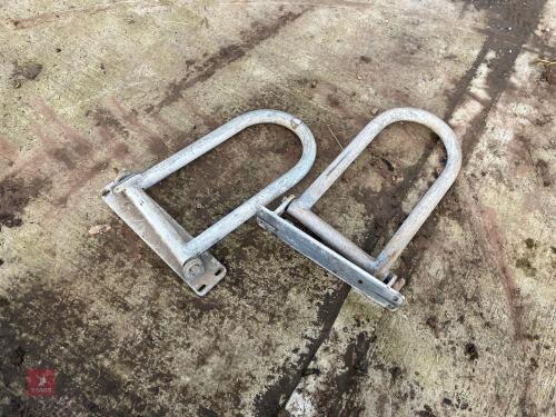 PAIR OF NON-RETURN CATTLE RACE GATES