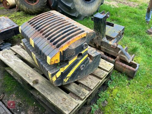QTY OF TRACTOR FRONT WEIGHTS