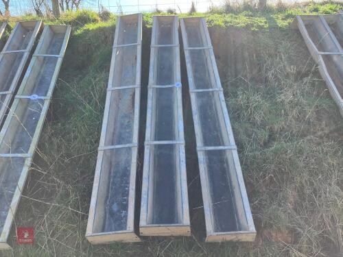 3 X 9' GROUND FEED TROUGHS (89)