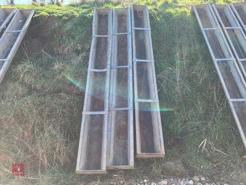 3 X 9' GROUND FEED TROUGHS (88)