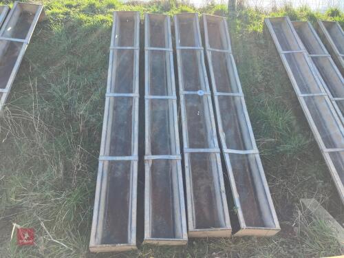 4 X 9' GROUND FEED TROUGHS (87)