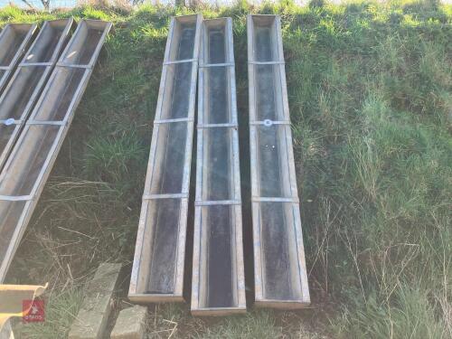 3 X 9' GROUND FEED TROUGHS (86)