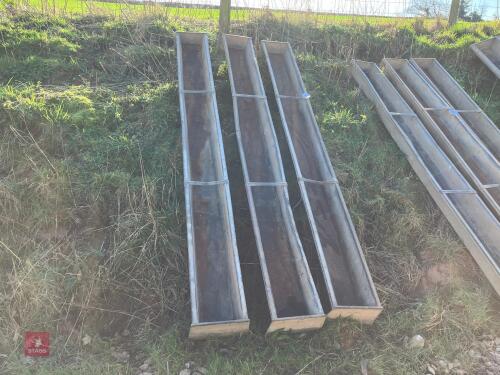 3 X 9' GROUND FEED TROUGHS (92)