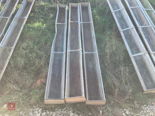 3 X 9' GROUND FEED TROUGHS (91)
