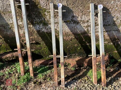 2 RACE /SHED PIN POSTS (50)