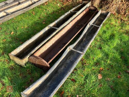 3 GROUND FEED TROUGHS