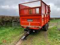 1993 GRIFFITHS GH8-80 8T SILAGE TRAILER - 3