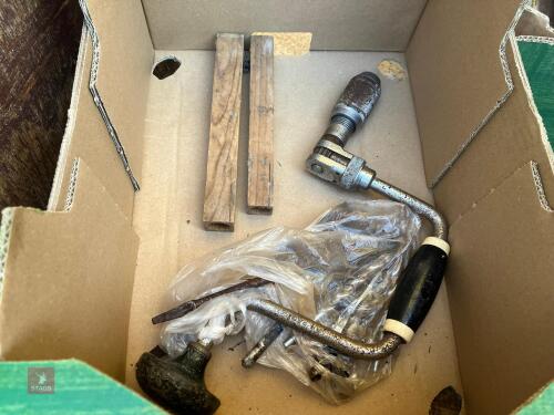 BRACE & ASSORTED DRILL BITS