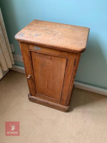 2 VINTAGE PINE POT CUPBOARDS
