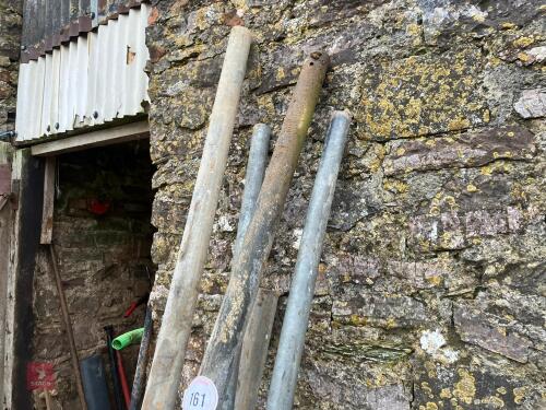 5 LENGTHS OF GALVANISED TUBES (161)