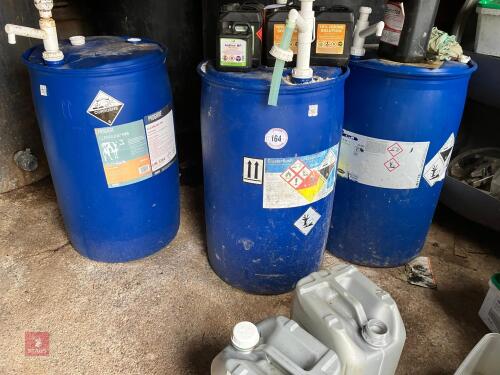 3 MILKING PARLOUR HYGIENE LIQUIDS (164)