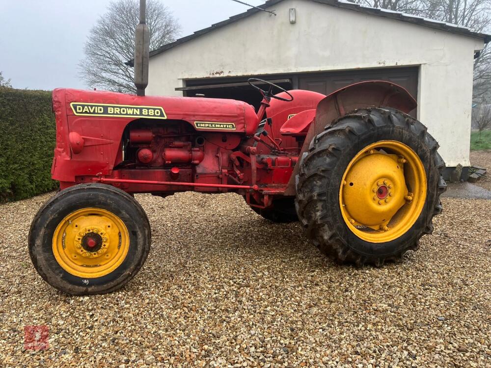 1965 DAVID BROWN 880 IMPLEMATIC TRACTOR
