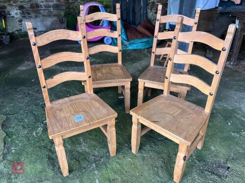 4 DINING ROOM CHAIRS