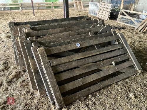 13 WOODEN HURDLES