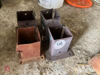 4 X 4'' BOLT DOWN POST CARRIERS