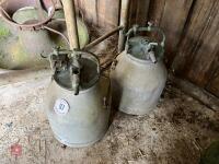 2 X ALUMINIUM DUMP BUCKETS