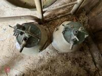 2 X ALUMINIUM DUMP BUCKETS - 6