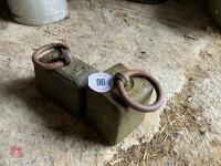2 X 56LB IRON WEIGHTS
