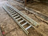 TRIPLE ALUMINIUM EXTENSION LADDER - 7