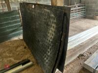 4 X RUBBER COW MATS - 6