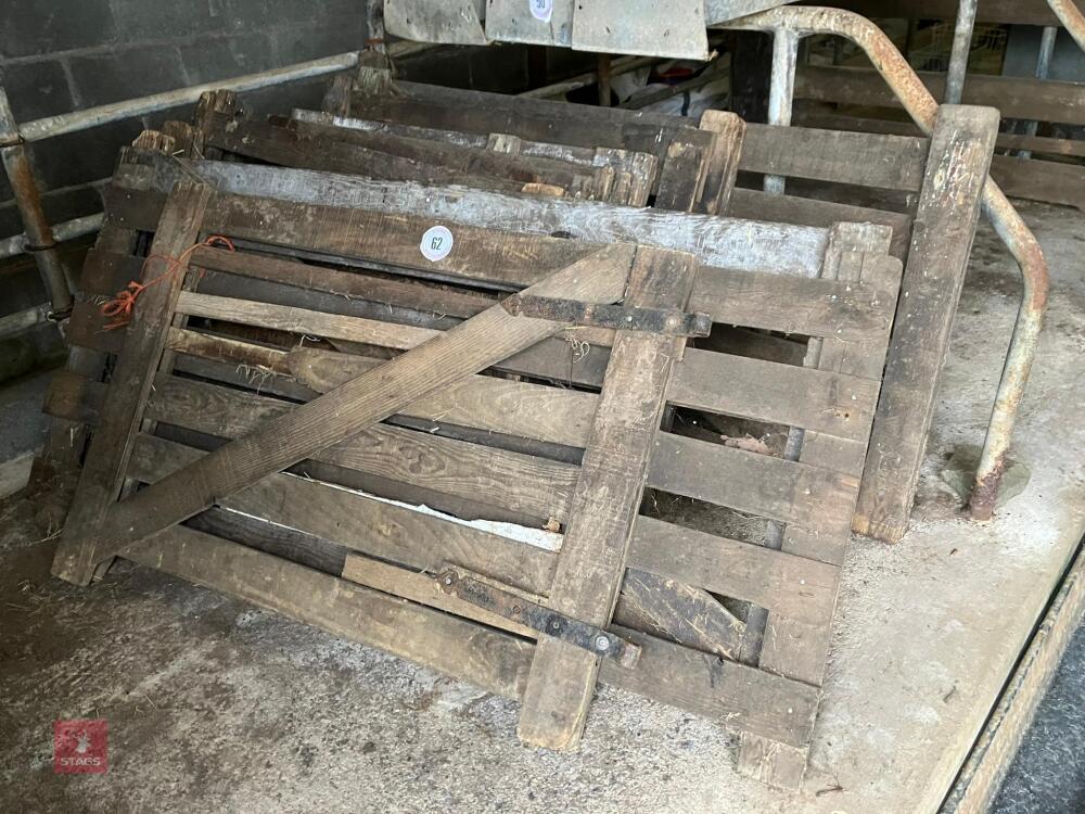 SELECTION OF WOODEN HURDLES