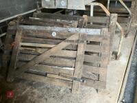 SELECTION OF WOODEN HURDLES - 2