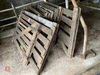SELECTION OF WOODEN HURDLES - 5