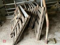 SELECTION OF WOODEN HURDLES - 6